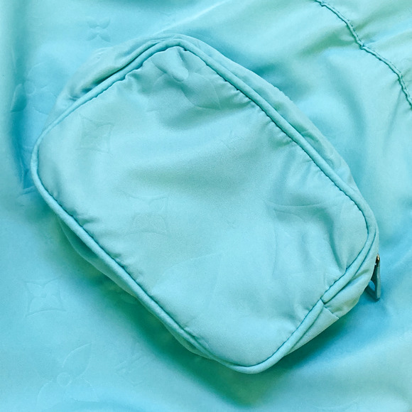 NWT $745 Louis Vuitton Men's XL Monogram Board Shorts Swim Trunks Aqua - Picture 8 of 16